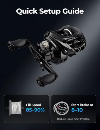 Piscifun Ultra-Light Baitcasting Reel, 5.5 oz Compact Low Profile Baitcaster, 7.1:1 Gear Ratio, 40mm Palm Fit, Magnetic Brake Fishing Reel for Creeks, Ponds, Light Lures & Finesse Bass - color: Black