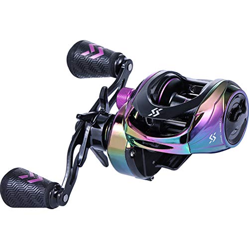 Sougayilang Baitcasting Reels - Colorful Fishing Reel, 8.0:1/7.3:1 Gear Ratios, 9+1 BB, Magnetic Braking System - color: A- Multicolour-Right Handed