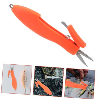 Totority Retractable Fish Scissors Telescopic Braid Cutters for Cutting Fishing Gear Stainless Steel Scissors for Anglers