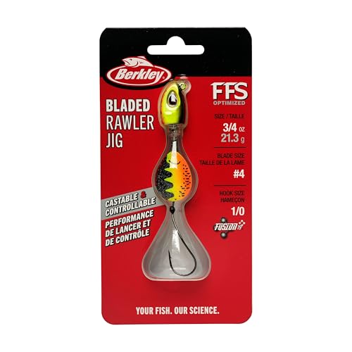 Berkley Bladed Rawler Jig - color: Hot Chub, size: 3/4 oz - 1/0 Hook Size