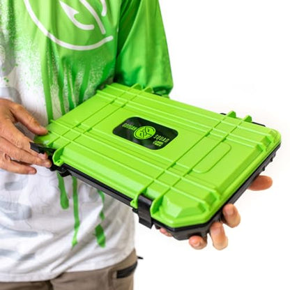 GOOGAN SQUAD 3700 Bait Coffin - Waterproof Fishing Tackle Box & Lure Organizer, Durable Fishing Equipment Storage (8.5"x14.25"x2")