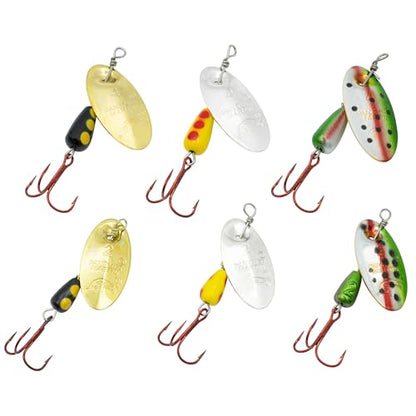 Panther Martin Fishing Lures 6-Pack All Time Greatest Fish Catcher World Famous Spinning Lures in Value Kit Spinners for Trout, Salmon, Panfish, Bass, Crappie & Perch - style: Best of the Best