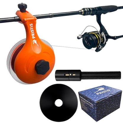 Pristis Upgraded Fishing Line Winder for Thick Spool, Reel Spooler with Tangle Free System, Spool Holder with Tension-Adjusted Design, Anti-Twist Spooling Tool Gear for Baitcasting Casting Spinning