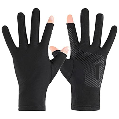 Fishing Gloves UV For Protection Gloves For Sun For Protection Gloves Men Women For Outdoor Kayaking Rowing Driving Glov Fishing Gloves Men Fingerless Sun Protection Fingerless Gloves Sunscreen Gloves
