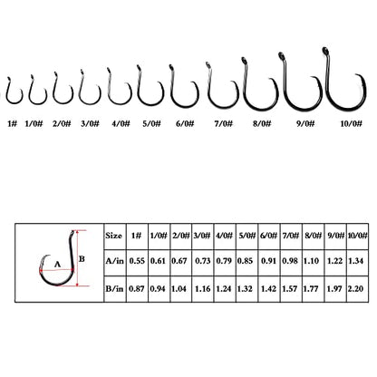 Circle Hook Rigs with Steel Leaders, Saltwater Surf Fishing Tackle Kit, Heavy Duty Hooks, 7x7 Strands Steel Wire with Nylon-Coating - size: 4/0#