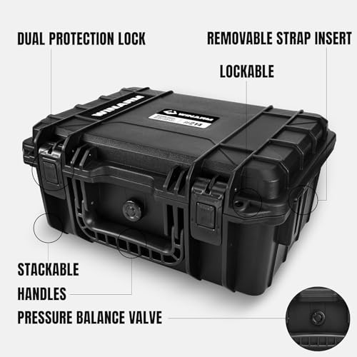 Fishing Reels Storage Case 15 Inches,Heavy Duty Waterproof Fishing Wheel Protective Hard Case, Tackle Collection Holder Box, 9pcs Adjustable Shockproof Dividers (Yellow with mesh bag) - color: Yellow with mesh bag