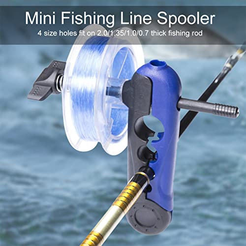 Alomejor Mini Fishing Line Winder Spooler Machine Portable Adjustable Reel Spool Baitcaster Fishing Tackle Carp for Various Sizes