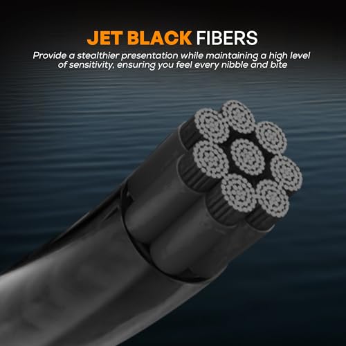 FINS Infinity Braided Fishing Line – USA Made, Silky Smooth 8-End Jet Black Braid for Superior Casting Distance, Quiet Performance Through Guides, Stealthy Freshwater and Saltwater Presentations - size: 150 Yards