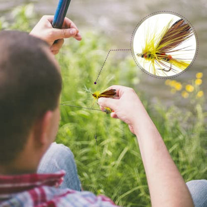 Fly Fishing Poppers Fly Fishing Dry Flies Topwater Fishing Lures Bass Popper Flies Bugs Lures Panfish Bait Fly Trout Bobber Flies Kit for Bass Trout Panfish Bluegill Salmon - color: B: 12pcs Fly Fishing Flies Kit