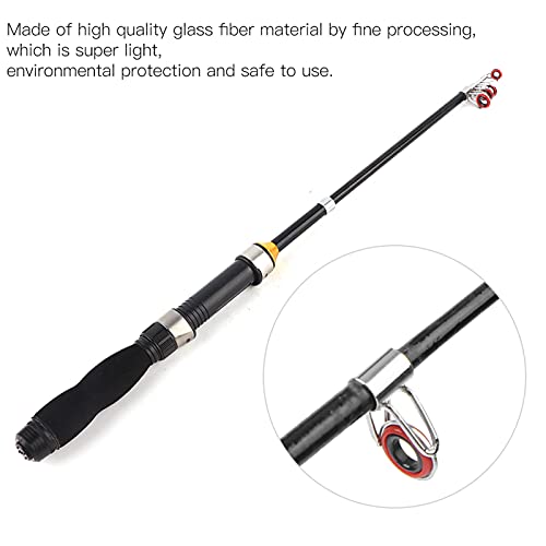 Telescoping Fishing Rod, Short Saltwater Telescopic Fishing Pole for Boat Fishing for Ice Fishing(1 Meter)