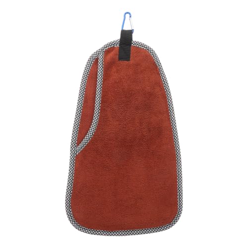 Kisangel Fishing Towel with Clip, Absorbent Microfiber Cleaning Rag for Fishing Gear, Quick Dry Hand Towel for Camping, Hiking, Outdoor Sports, 13"x8"
