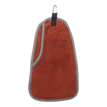 Kisangel Fishing Towel with Clip, Absorbent Microfiber Cleaning Rag for Fishing Gear, Quick Dry Hand Towel for Camping, Hiking, Outdoor Sports, 13"x8"