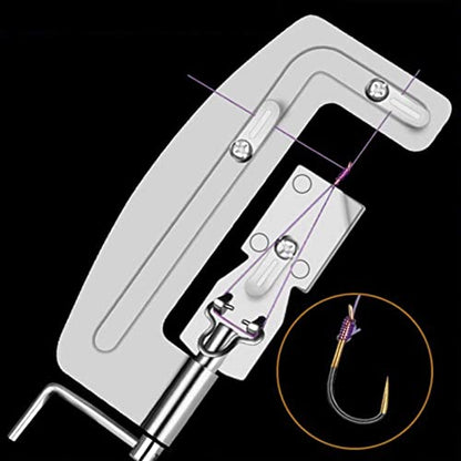 kobeIeen Stainless Steel Fishing Hook Tool Fishing Hook Tyer Knot Machine Tying Device Fishing Line Tyer Knotting Tools