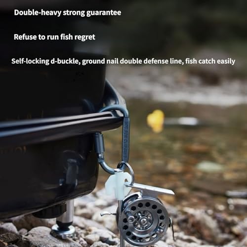 Live Fish Holder Stringer with Stainless Steel Chain and Reel Tackle Fishing Holder Buckle Set with Reel - color: 10 buckles, size: 5m
