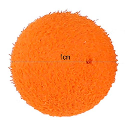 Floating Lure, 30Pcs/Lot Carp Fishing 10/12mm Foam Pop Up Soft Pellets Baits Fishing Bait Eggs - color: Orange(Sweet Potato) 10MM
