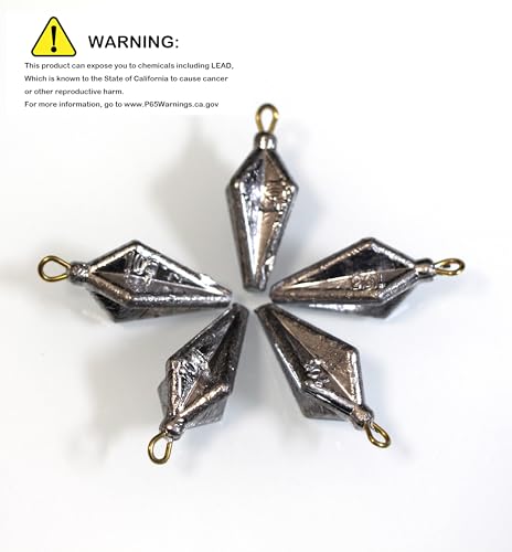 5-20pcs/pack Fishing Pyramid Weights Bullet Lead Sinker Weights Kit 10g 20g 30g 40g 50g 60g 80g - size: 60g - 5 pcs