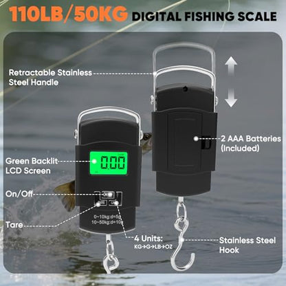 SHALL Fishing Tool Kit, Corrosion Resistant Fishing Gear and Equipment - Fishing Pliers, Fillet Knife, Fishing Scissors, Fish Lip Gripper, Fishing Ruler, Lanyard - Premium Fishing Tools for Men Women - style: 8-Piece Fishing Tool Kit