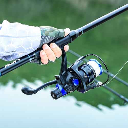 Sougayilang Surf Fishing Rod Combo Medium/Heavy 3 Piece Baitfeeder Spinning Combo with 4000 Size Reel for Travel - size: 10FT Rod with 4000 Reel