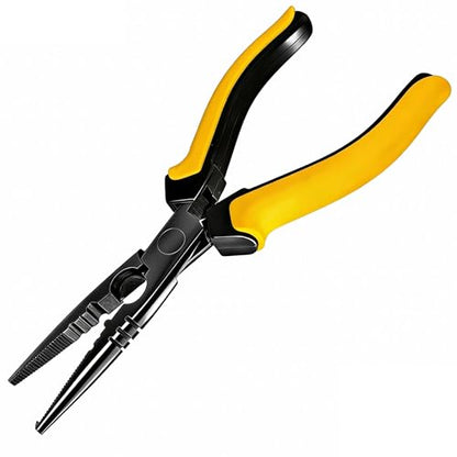 7-inch Fishing Pliers with Rust-resistant Teflon Coating, Fresh/Sea Fishing Tools, Comfortable Grip Fishing Gear for Fishing Trips - style: 7" Split Ring Nose