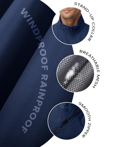 Eisctnd Mens Lightweight Quick Dry Vest Sleeveless Outdwear Utility Jacket | Utility Sleeveless Vest with Multi Pockets, Outerwear Hiking Fishing Photography Camping Travel Outdoor - color: Darkblue, size: Large