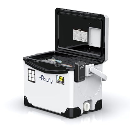 Pawfly 13-19 QT Live Bait Cooler, Leak-Proof Fishing Cooler with Rechargeable Aerator, Portable Fish Livewell for Boat, Insulated Minnow Bucket for Shrimp & Live Fish, Hard Cooler Box for Fishing - size: 19 Quart