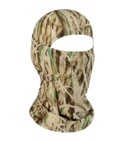 UPF 50+ Balaclava Ski Mask for Men Women - UV Face Mask Motorcycle Shiesty | Windproof, Breathable, Hinge Design, Full & Half Face Coverage, Fits Under Helmet, Snowboarding, Skiing - color: Grass Blades