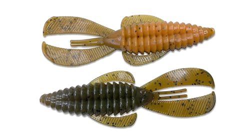 Phat Pak Baits - Swamp Monster Rage Bug Style Plastic Beaver Creature Bait Punching Bass Fishing Lure 20ct 4" - color: Alabama Craw