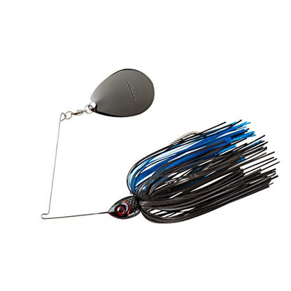 Booyah Moontalker Spinner-Bait Bass Fishing Lure - color: Black/Blue, size: 3/8 oz
