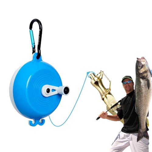 Fishing Lure Retriever - Durable Body, Rescue Tackle Tool, Bait Saver Device, 9.84ft PE Rope Longtail Fishing Accessory | for Saltwater Freshwater Angling Boat Pier River Lake - color: White and blue
