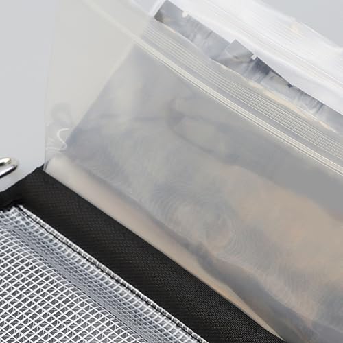 Froiny Fishing Soft Lure Storage Bag Waterproof Fishing Baits Binder Fly Fishing Leader Tackle Wallet Bag with Carabiner
