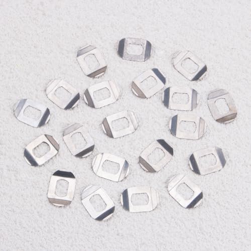 ZORZA 20Pcs Stainless Steel Handle Washers for Fishing Reel Replacement Parts Isolation Shim for Drum/Baitcasting Reel Accessories 8 * 5mm