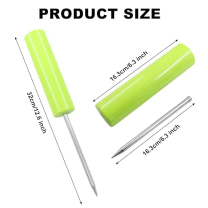 Murtenze Fishing Rod Holder, Reinforced PVC Fishing Pole Holders Ground Free Alarm Bells, Support Stand for Bank Fishing/Beach Anglers - color: Green