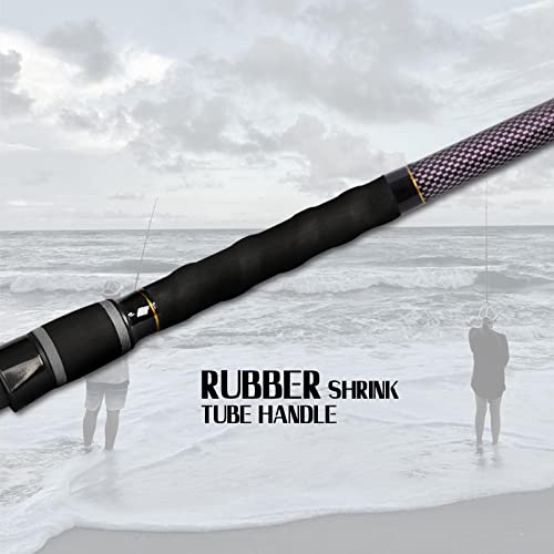 Fiblink Surf Fishing Rod 2 Piece/3 Piece/4 Piece Portable Travel Casting Rod Saltwater Surf Rod (9'/10'/12'/13') - style: Cast-12'-3pc