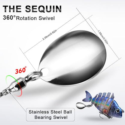 Crankbait Fishing Lure Pike Muskie Lures Lifelike Multi Jointed Swimbait Segement Hard Minnow Bait Treble Hook - color: HS078GHI-3pcs/set
