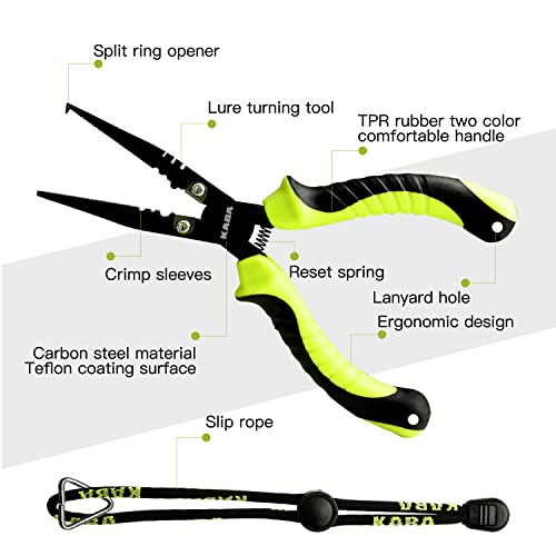 kaba Fish Lip Gripper with Scale, 40 Pound Stainless Steel Fishing Gripper Professional Fishing Lip Grabber Tool, Fish Grabber Clip Fish Control Tackle - color: Set-Green
