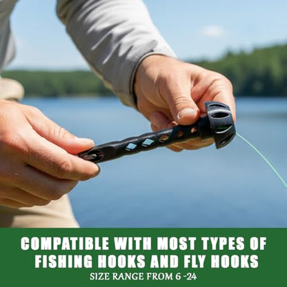 Magnetic Fly Threader, Fly Tying Tool, Even in Harsh Conditions, The Hook Can Be Easily Threaded, Fishing Accessories, Easy-to-Install Fishing Accessories for Small Flies, Magnetic Lifting Tools