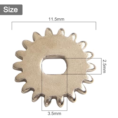 Spinner Wheel Ratchet Gear for Fishing Reels – Metal Replacement Part for Spindle Assembly, Left/Right Hand Swap Design, 11.5–23 mm Diameters, 1 g Lightweight, Pack of 1 - size: 1