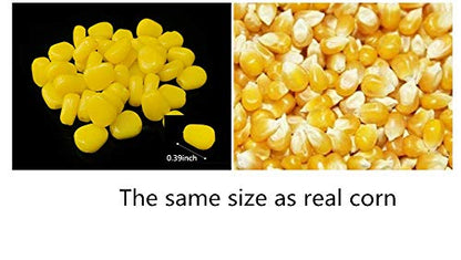 150Pcs Fake Corn Floating Soft Baits Simulation Carp Fishing Lures Floating Baits with Nice Scent - color: Yellow(Floating)