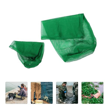 BESTYASH 2pcs Foldable Fishing Net Trap with Fine Nylon Mesh, Portable Collapsible Fish Carrier Bag for Freshwater and Saltwater Fishing, 40cm X 60cm 60cm X 100cm Catching Keep Nets