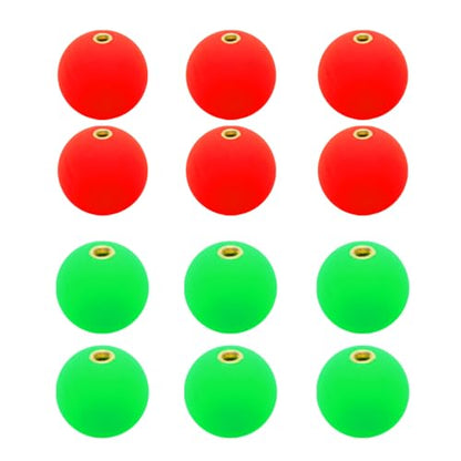 PATIKIL Fishing Bobber, Slip Foam Floats Buoy Rig Stoppers for Crappie Trout Bass Fishing - color: Red,Green, size: 0.6 Inch