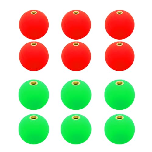 PATIKIL Fishing Bobber, Slip Foam Floats Buoy Rig Stoppers for Crappie Trout Bass Fishing - color: Red,Green, size: 0.7 Inch