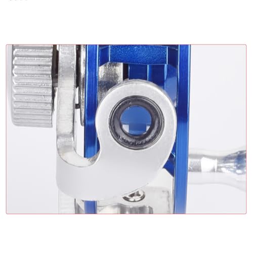 Winter Fishing Reel All Metal 1.76oz(50g) Lightweight 2.1inch(53mm) Upgrade Base Right Hand Mini Fly Wheel for Trout Pike Ice Fishing Tackle - color: Yellow