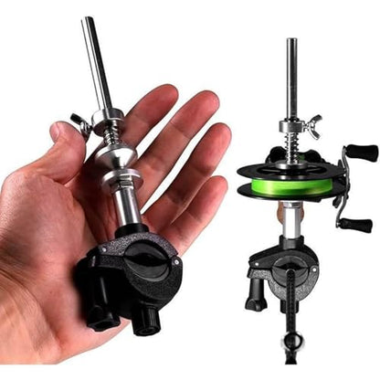 COOLHOOD Reel Spooling Station Systems Spooling Tool, Line Spooler Machine, Portable Fishing Reel Spooler for Casting Reel, Fishing Line Spooler