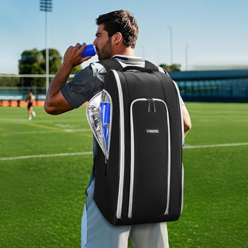 YOREPEK Football Bag Backpack for Youth with Shoe Pocket for Training Day | Football Equipment Bag Fits All Gear, Insulated Pocket, Padded Straps for Comfortable Carry, Players Practice Game Day