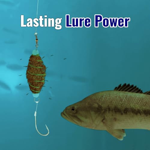30PCS Fishing Bait Cage Luminous Chum Basket Rig with Spring Feeder Bait Holder Rig for Carp, Mullet, Dough, Chicken Liver, Pack Bait – Glow in Dark Freshwater Fishing Tackle Accessories