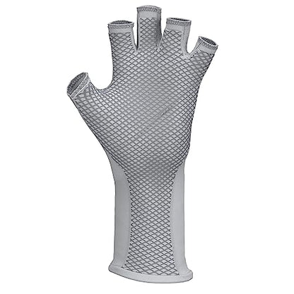 HUK Mens Fingerless,Sun Sleeves - color: Solid - Harbor Mist, size: Large-X-Large