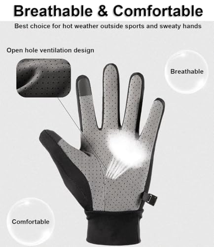 SUJAYU Full Finger UV Protection Gloves - Women & Men, Thin Fishing, Hiking, Cycling, Driving, Gym Gloves - color: Pink, size: Large