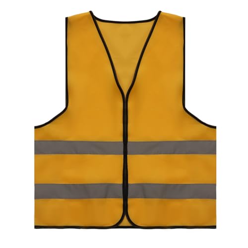 Fishing Vest - Work Vest for Men V Neck Zip Up Lightweight Breathable Sleeveless Utility Jackets Mesh Outwear Vests 2026 - color: 02# Yellow
