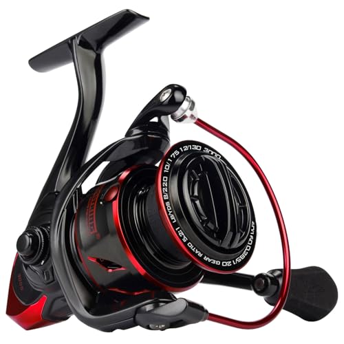 KastKing Sharky Spinning Reel – 5.2:1 & 6.2:1 Gear Ratios, Carbon Fiber Drag 33–39.5LB, 10+1 Stainless Bearings, Lightweight Nylitech Body, Oversize Shaft, for Saltwater & Freshwater - color: 5.2:1-Sharky III, size: 3000