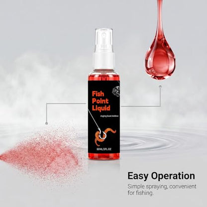 Fishing Attractants,Natural Strong Additive Mist,60ml Fish Scent Attractants Spray | for Cod Carp Bass Walleye Tilapia Outdoor Saltwater Lake River Beach Pond